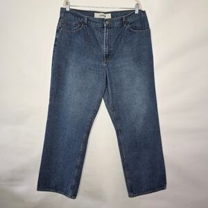 Gap Loose Hi-Rise Jeans Size 18 Cotton Mid Wash Denim